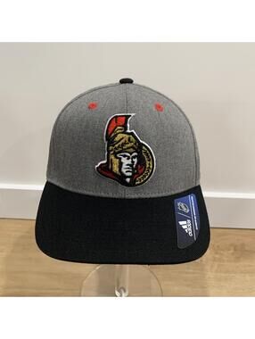 New Adidas Ottawa Senators 2017 Global Series Stockholm Cap SAP Patch Deadstock